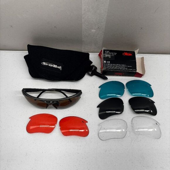 Bolle Parole Charcoal Frame W/5 Lenses Including Original Case Vintage France
